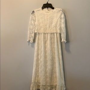 Chelsea and Violet ivory lace